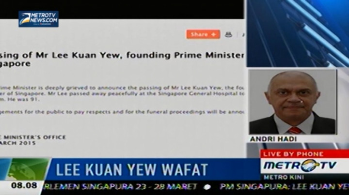 Dubes RI: Warga Singapura Sangat Mencintai Lee Kuan Yew