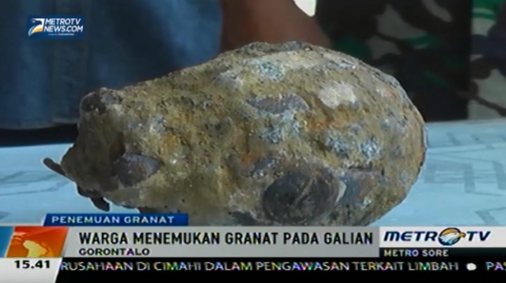 Warga Temukan Granat Aktif Peninggalan Belanda di Gorontalo