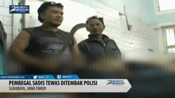 Dor! Polisi Tembak Mati Seorang Pembegal Sadis di Surabaya