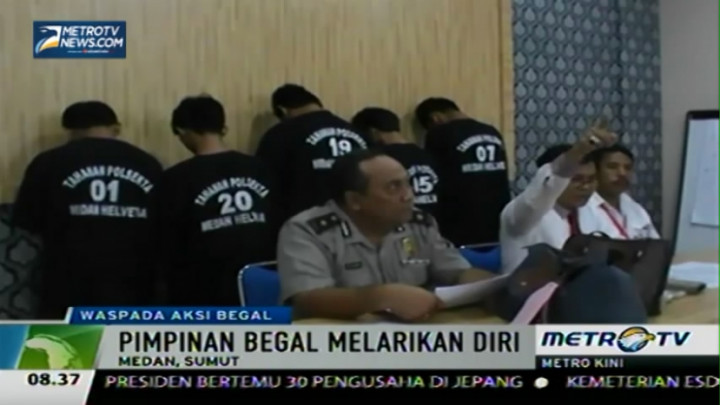 Bos Begal Melarikan Diri Saat Ditangkap Polisi  