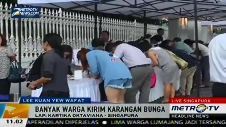 Ucapan Belasungkawa Wafatnya Lee Kuan Yew Berdatangan dari Warga dan Pemimpin Dunia