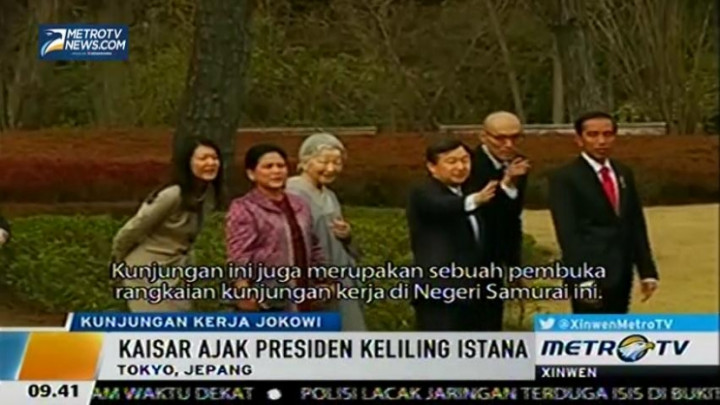 Kunjungan Kerja Jokowi, Kaisar Ajak Presiden Keliling Istana