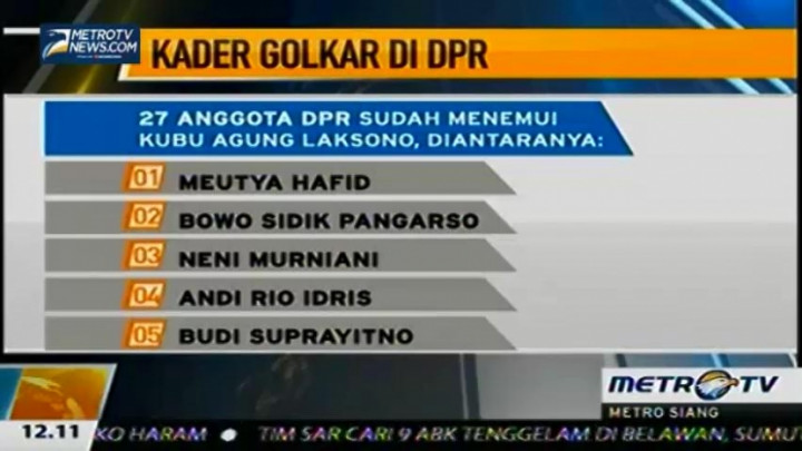 Kader Golkar Kubu Ical Mulai 'PDKT' ke Agung Laksono  