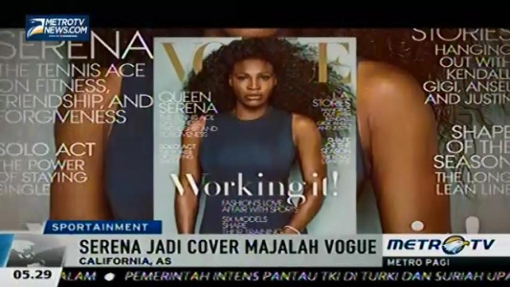 Serena Williams Jadi Model Majalah Vogue