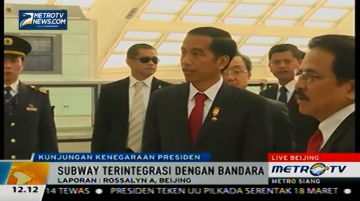 Kesan Jokowi Jajal Subway di Beijing 