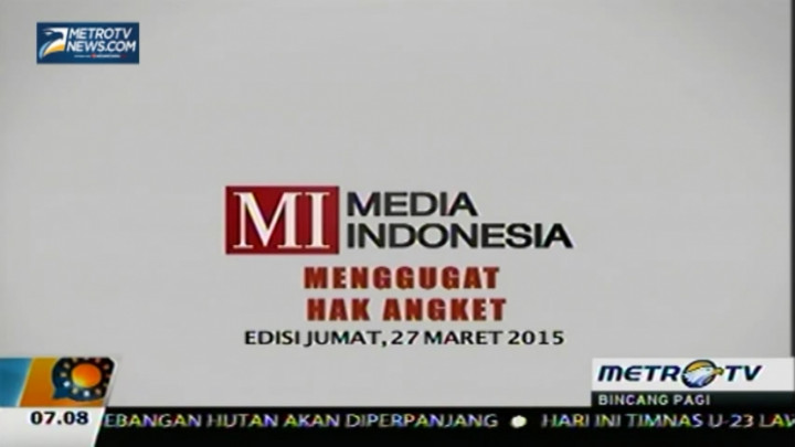 Menggugat Hak Angket 