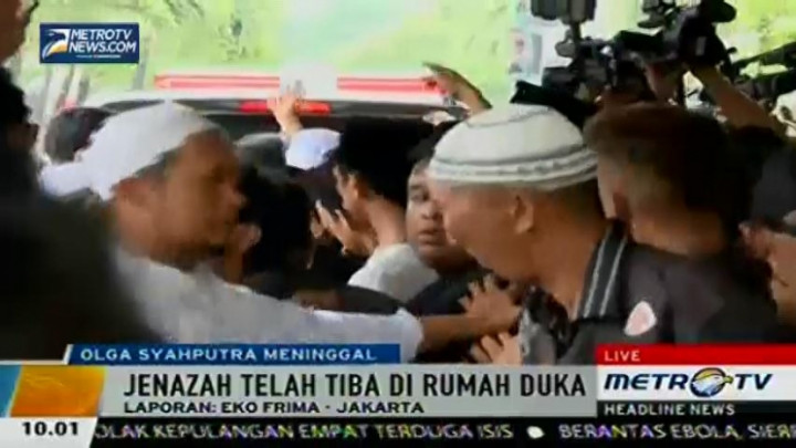 Jenazah Olga Syahputra Tiba di Rumah Duka