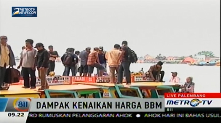 Tarif Angkutan Air di Palembang Naik Hingga Rp10 Ribu
