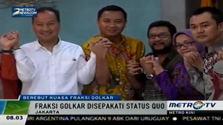 Kepemimpinan Fraksi Golkar di DPR Status Quo