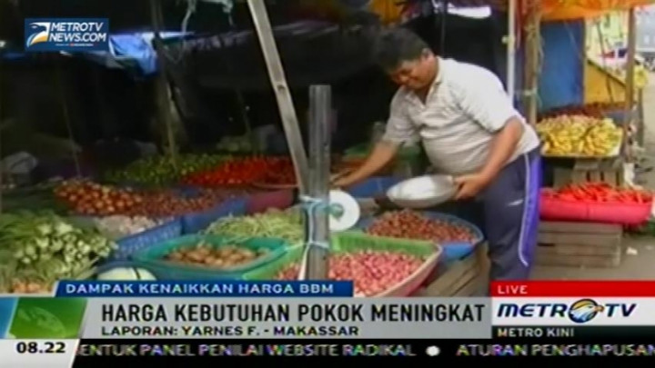 BBM Naik, Harga Kebutuhan Pokok di Makassar Meningkat