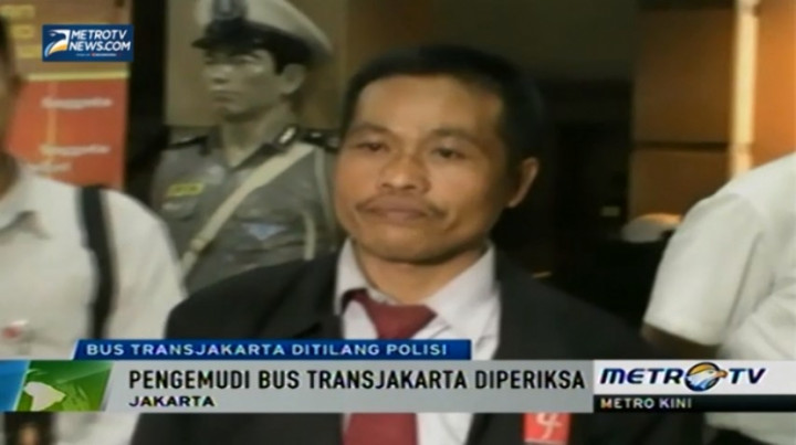 Ditilang, Sopir Bus TransJakarta Jalani Pemeriksaan 