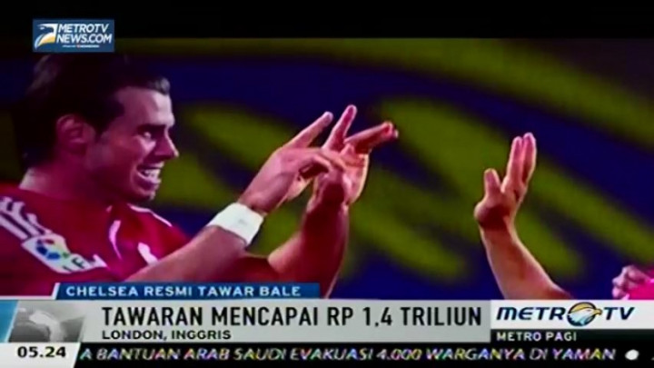 Bale Ditawar Chelsea Capai Rp1,45 Triliun