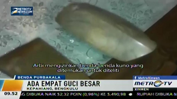 Warga Bengkulu Temukan Benda Purbakala