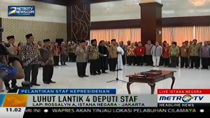 Hari Ini, Luhut Lantik Enam Staf Kepresidenan