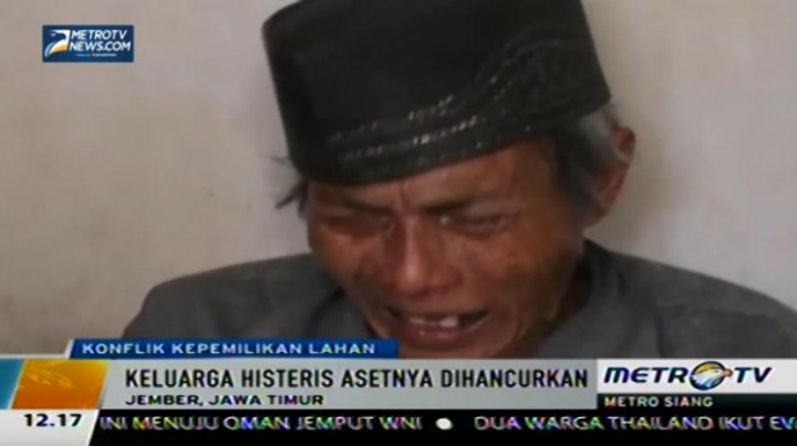 Rumah Dieksekusi, Keluarga Menangis Histeris