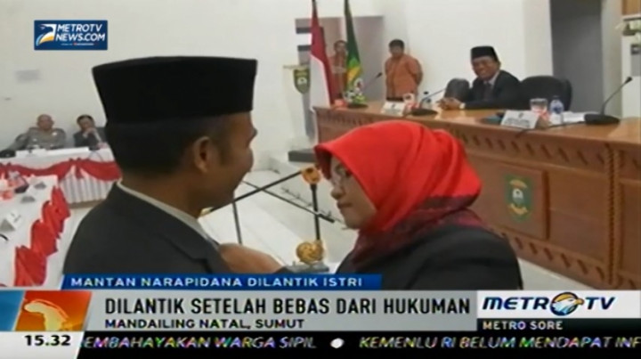 Mantan Napi Ini Dilantik Jadi Anggota DPRD oleh Istrinya Sendiri