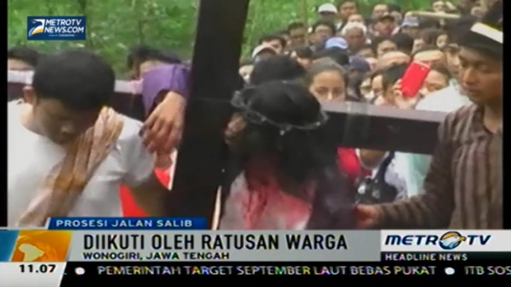 Prosesi Jalan Salib Warnai Jumat Agung di Wonogiri  