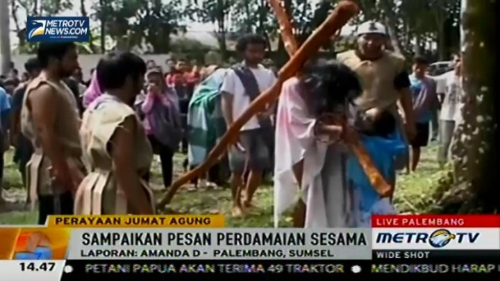 Ratusan Mahasiswa Unsri Indralaya Turut Rayakan Paskah