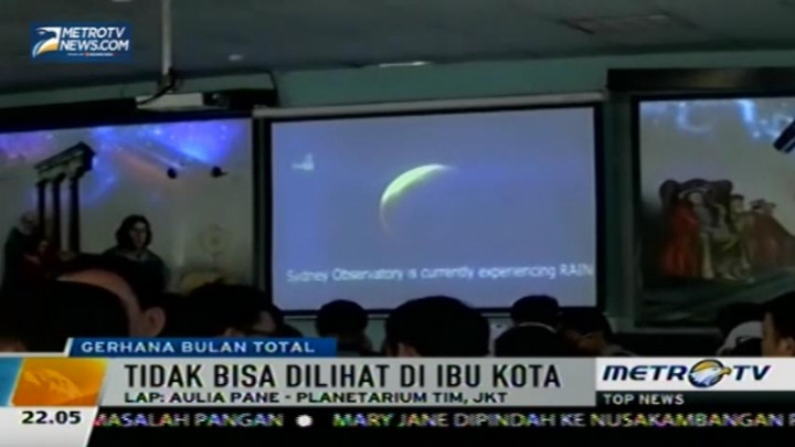 Gerhana Bulan Total Tak Terlihat di Langit Kota Jakarta