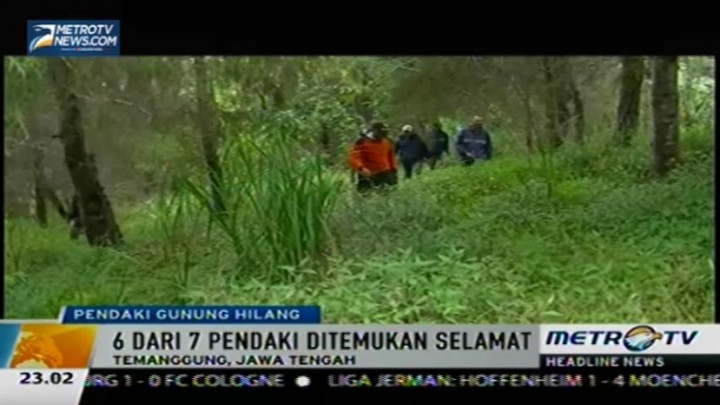 6 Pendaki Gunung Sindoro yang Hilang Berhasil Ditemukan