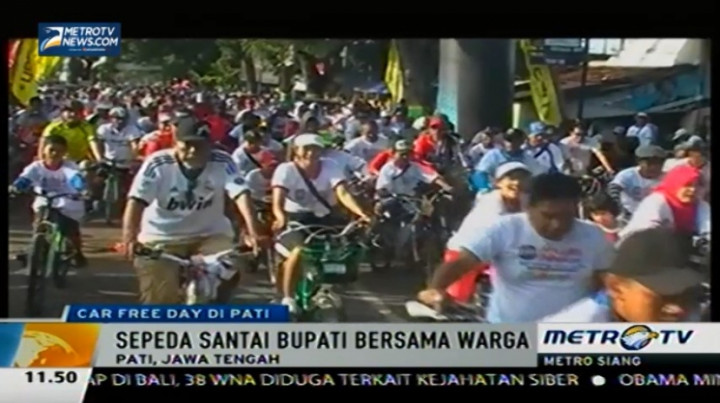 Bupati Pati Ikuti Sepeda Santai Bareng Ribuan Warga 