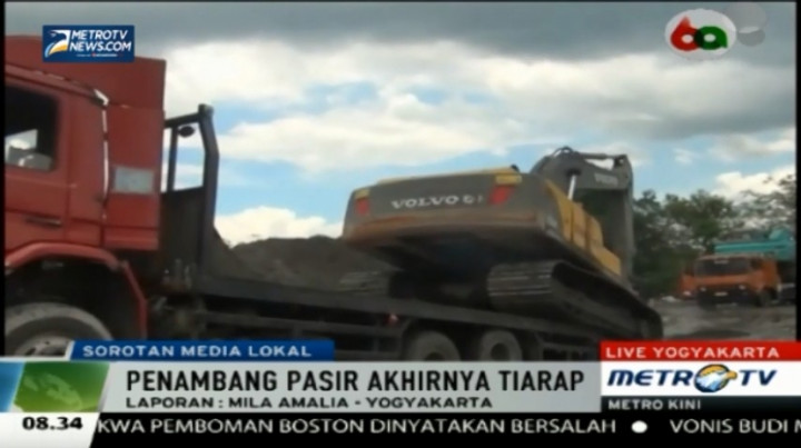 Penambangan Pasir Ilegal di Sleman Dihentikan 