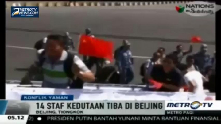 14 Staf Kedutaan Tiongkok, Kelompok Terakhir yang Dievakuasi dari Yaman