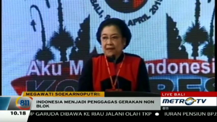 Pidato Megawati dalam Kongres IV PDIP (1) 