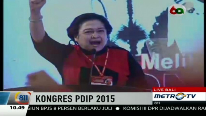 Pidato Megawati dalam Kongres IV PDIP (2)  