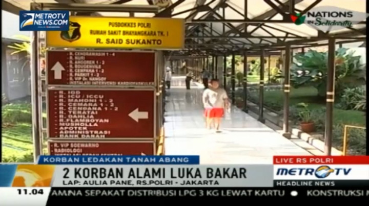 Dua Korban Ledakan Tanah Abang Masih di ICU