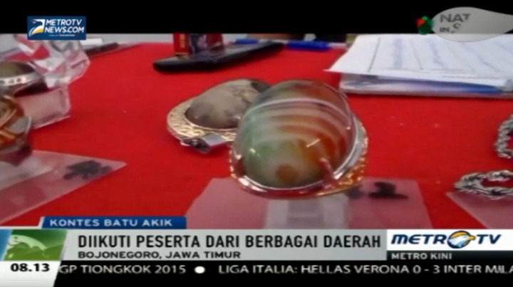 Ratusan Peserta Antusias Ikuti Kontes Batu Akik di Bojonegoro 