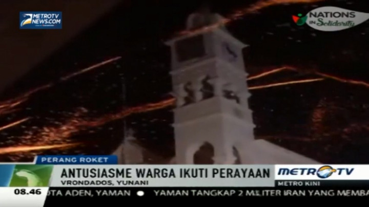 Rayakan Paskah, Dua Desa di Yunani Perang Roket