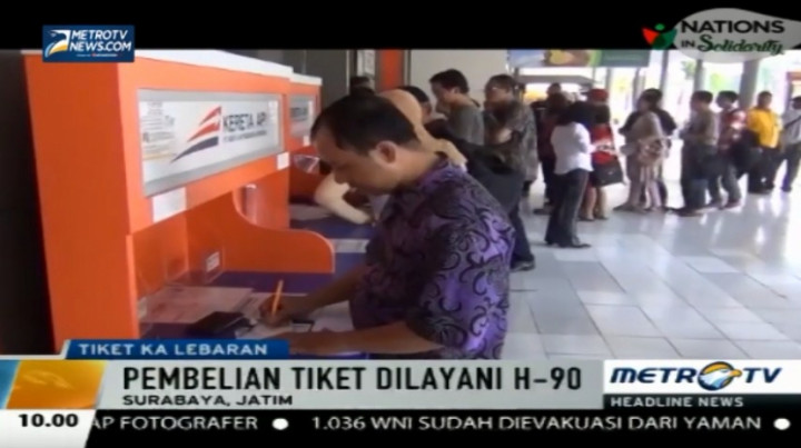 10 Persen Tiket KA Lebaran Telah Dipesan Secara Online 
