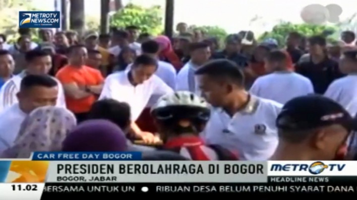 Warga Antusias Temui Jokowi di CFD Bogor