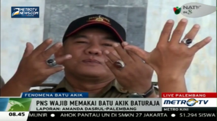 Alex Noerdin: PNS Palembang Pakai Batu Akik Baturaja