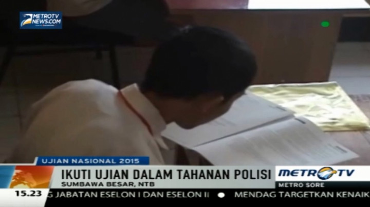 Tiga Siswa Sumbawa Ikuti Ujian Nasional di Kantor Polisi
