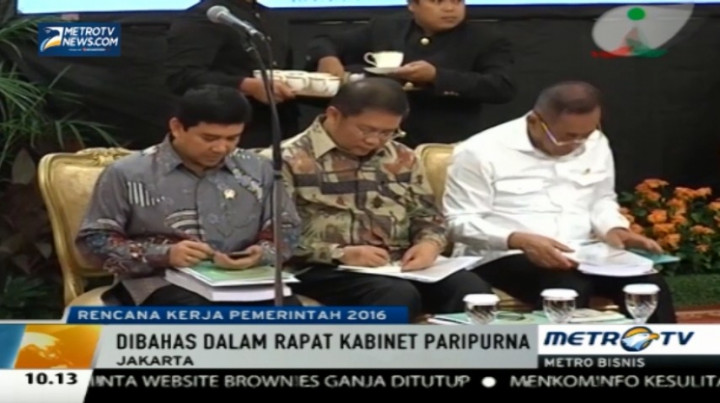 Jokowi Gelar Sidang Kabinet Paripurna Bahas RKP 2016