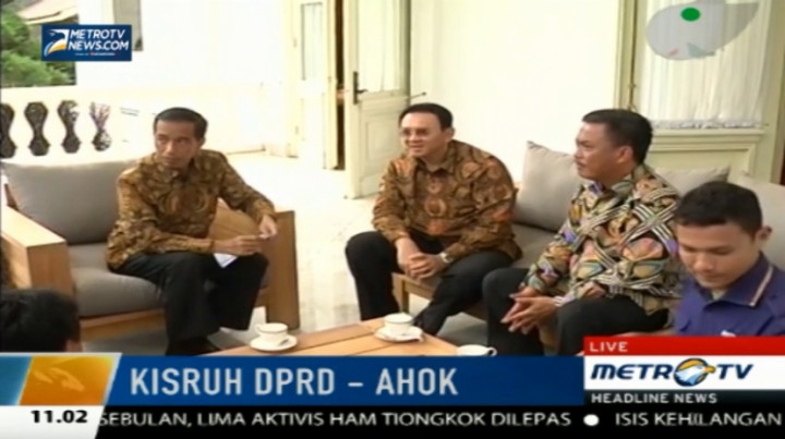 Jokowi Panggil Ahok dan Ketua DPRD ke Istana