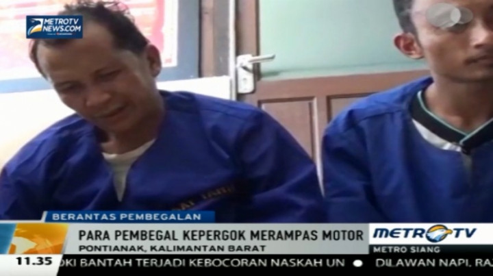 Polisi Tangkap Dua Pelaku Begal di Pontianak