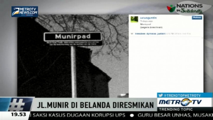 Jalan Munir di Belanda Telah Diresmikan