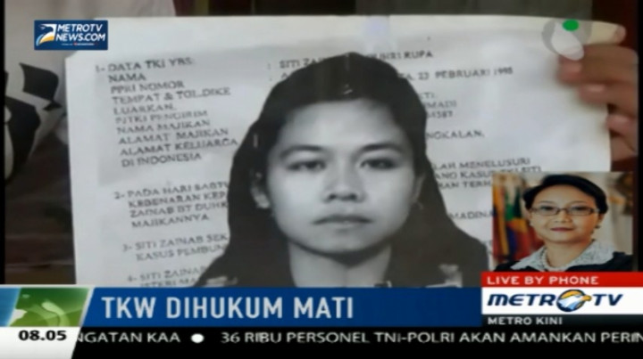 Siti Zaenab Dieksekusi, Kemenlu akan Panggil Dubes Arab Saudi 