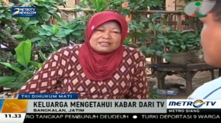 Keluarga Tahu Siti Zaenab Dieksekusi Mati dari TV
