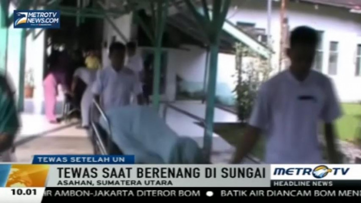 Niat Rayakan UN, Seorang Siswa di Asahan Tewas Terseret Arus Sungai