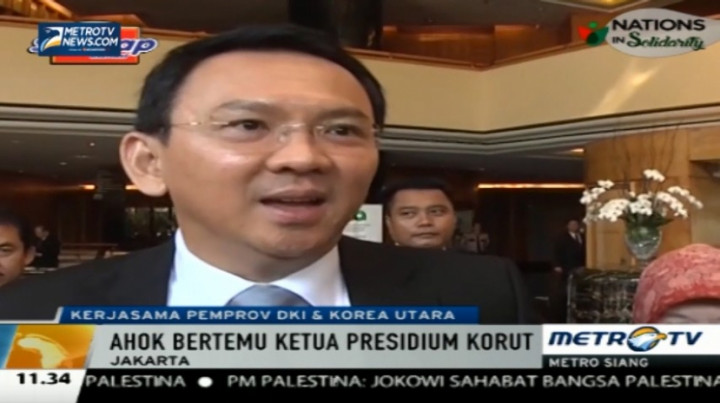 Ahok Bertemu Presidium Korut Bahas Kerjasama Berbagai Bidang 