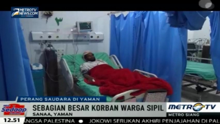Korban Sipil Serangan Udara koalisi Arab Terus Bertambah