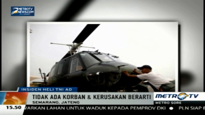 Helikopter TNI AD 'Jatuh' di Semarang 
