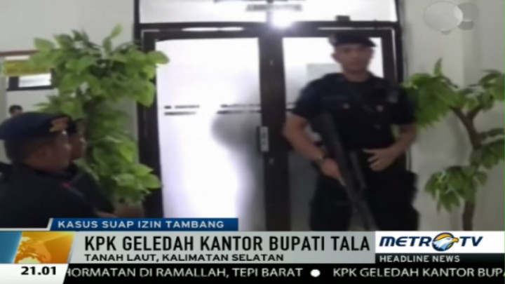 Kantor Bupati Tanah Laut Digeledah KPK