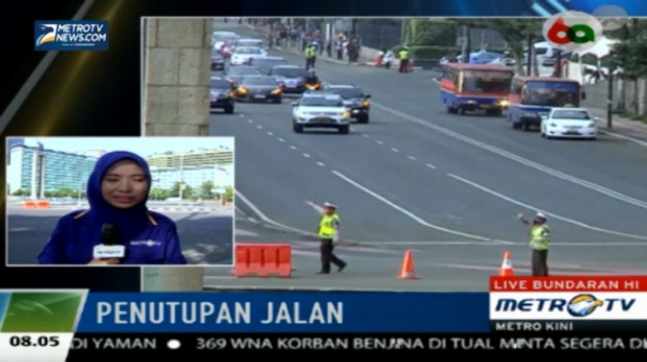 Hari Keempat KAA, Jalan Protokol di Jakarta Ditutup