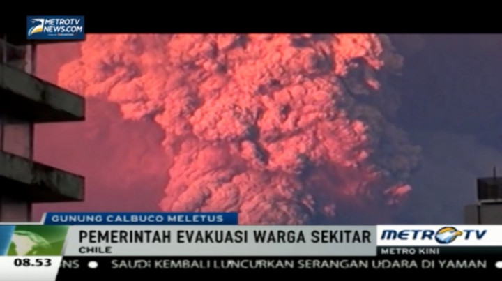 Gunung Api Calbuco di Chile Meletus