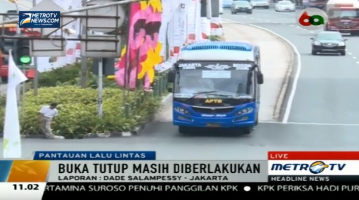 Jalan Protokol Ditutup, Bus Transjakarta Beroperasi Tentatif 